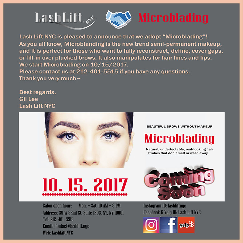 Microblading - Lashlift NYC