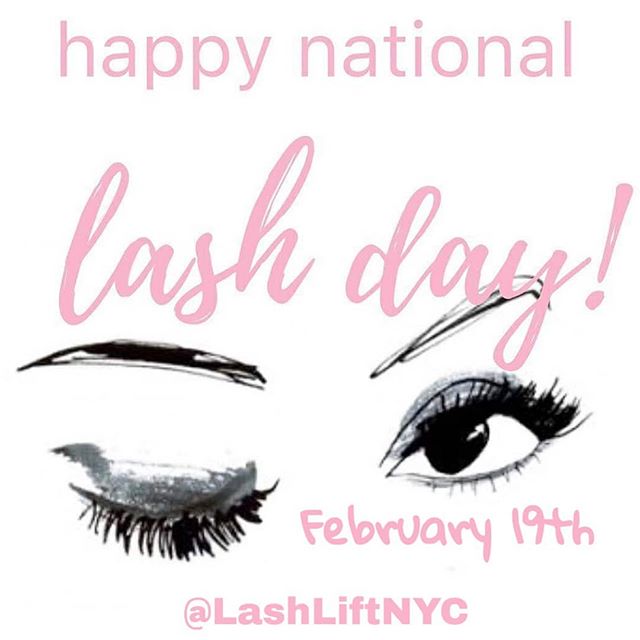 National Lash Day is observed today! Lash Lift NYC